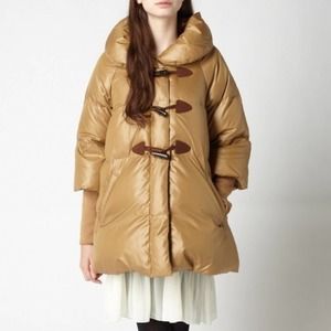 Women's Tan Puffer Coat